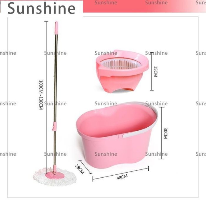 [Sunshine]3M思高T4旋轉甩干拖把桶手壓式旋轉拖把懶人免手洗家用拖把好神拖