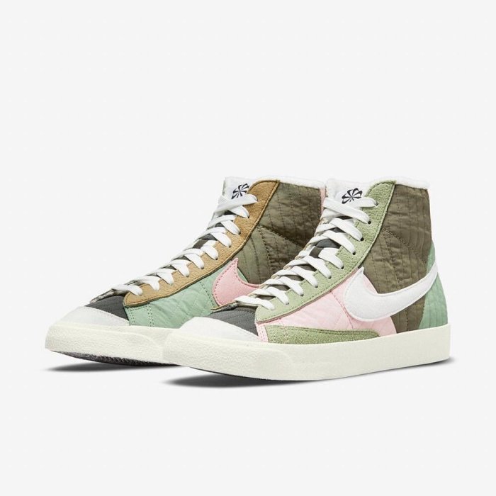 【豬豬老闆】NIKE BLAZER MID 77 LX NN 拼接 高筒 休閒鞋 女 粉DO7445-261 綠-311