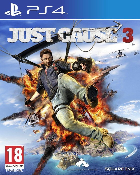 現貨 PS4游戲 正當防衛3 Just Cause 3（港版英文內附特典）鐵盒