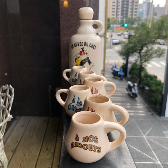 陶瓷 陶器杯壺組 酒壺 酒杯 水壺 咖啡杯 波本威士忌 pottery ceramic beer spirit  decanter kettle pot 軟木塞