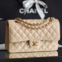 Chanel A01112 Flap Coco 包 荔枝紋金鍊 26 cm 駝色 現貨