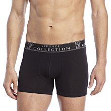 ☆【內褲館】☆【VERSACE COLLECTION四角內褲】☆【VRU001A1】☆黑色(XL)