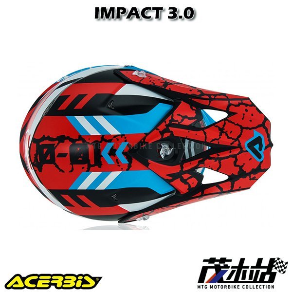 ❖茂木站 MTG❖ 義大利 ACERBiS IMPACT 3.0 越野帽 林道 滑胎 下坡車 全罩 安全帽。黑藍316