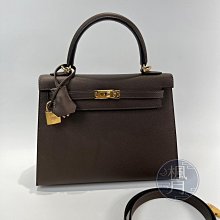 HERMES 愛馬仕 B刻 樹皮色 KELLY25 手提包 斜背包 兩用包 精品包 經典款