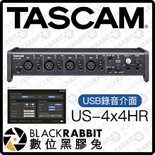 數位黑膠兔【 TASCAM US-4x4HR USB 錄音介面 4x4HR 】 iPad Mac 錄音 樂器 吉他 人聲