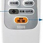 【SAMPO聲寶 10吋微電腦無線遙控循環扇-遙控器】SK-ZB10S-2