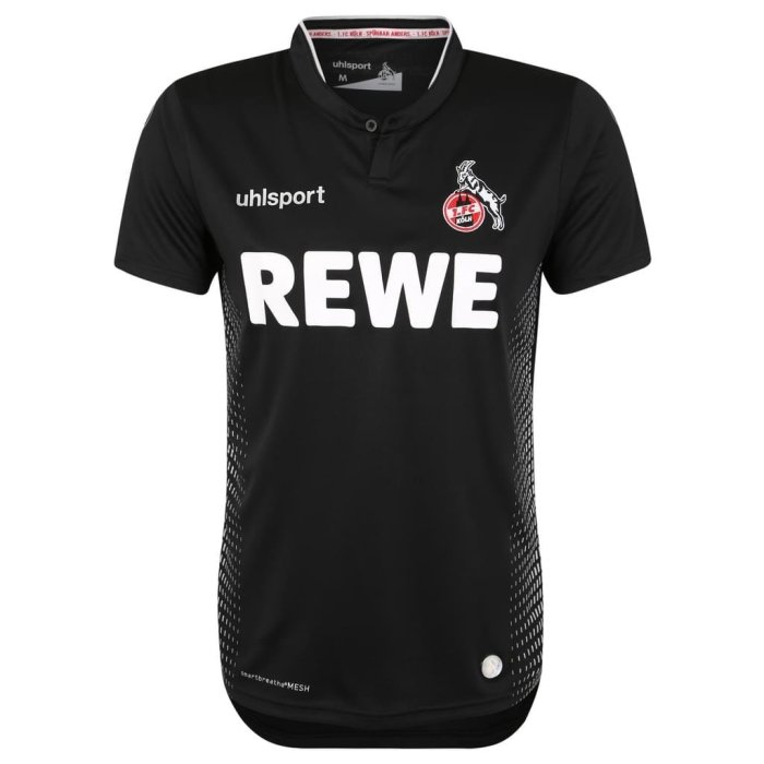 促銷打折 冷門足球UHL記德國科隆隊球員版短袖球衣足球服比賽服黑熱銷