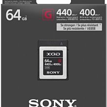 Sony QD-G64F 64GB 440MB/s XQD 記憶卡  【台灣索尼公司貨】QD-G64 F