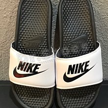 【Dr.Shoes 】Nike Benassi JDI Slide 男女鞋 黑白 字母 輕量 拖鞋 343880-100