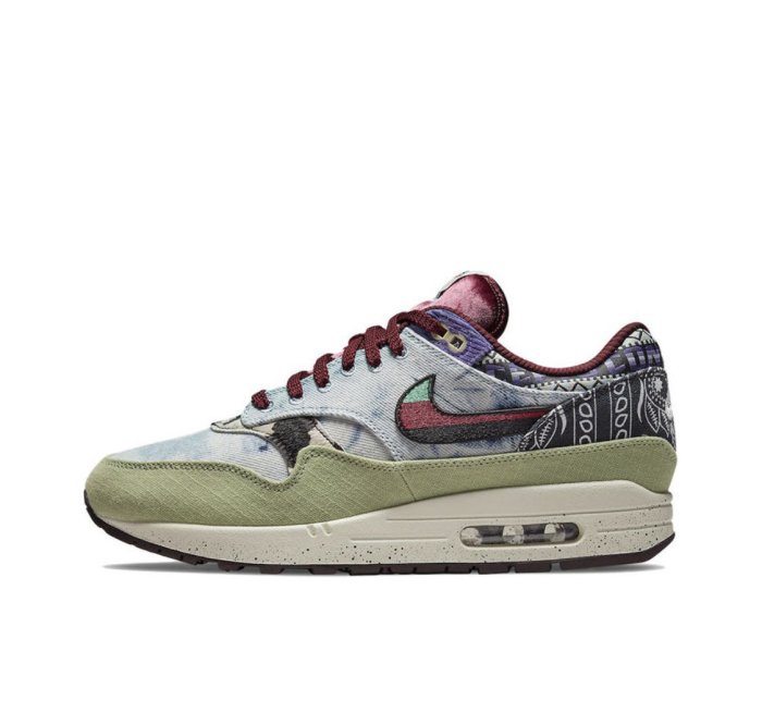 全新 Concepts × Nike Air Max 1 Mellow 藍綠 腰果花 變形蟲 聯名 DN1803-300