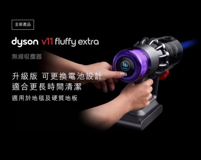 ＊錦達＊【送原廠立架 公司貨 Dyson 戴森 SV15 V11 Fluffy Extra手持無線吸塵器】可換電池再進化