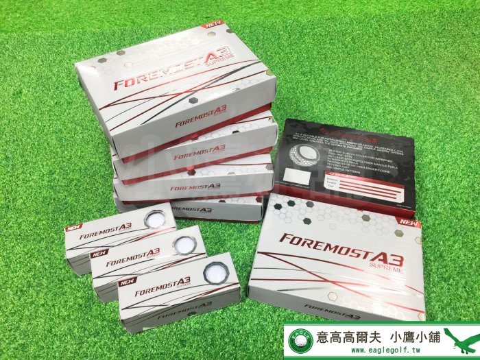 [小鷹小舖] FOREMOST A3 SUPREME 2020 高爾夫球 三層  中高彈道 柔軟觸球感 操控性大幅提升