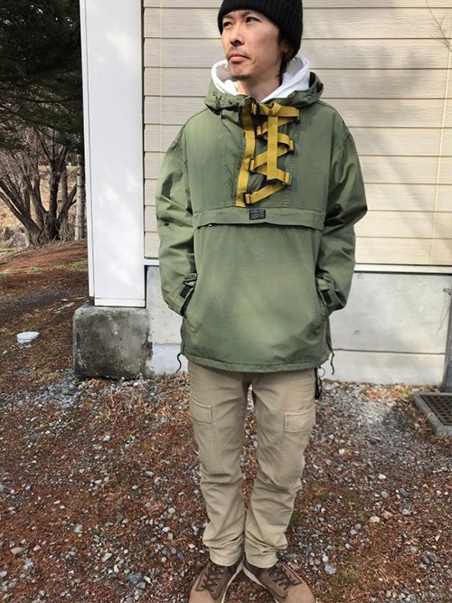 ｜The Dood Life｜日本 AVIREX / 復古硫化染罩衫 Anorak 輕量外套 weather parka