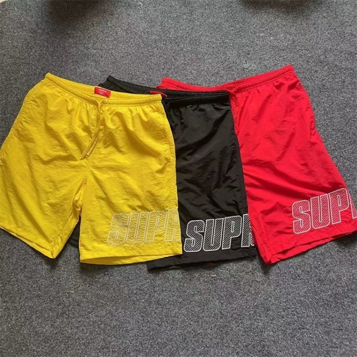 現貨熱銷-20SS Supreme MESH Panel Water Short 防水網眼串標