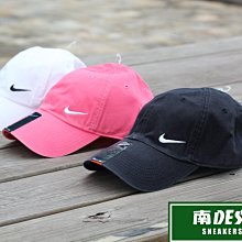 南◇現  NIKE HERITAGE SWOOSH CAP 粉紅色黑白色 老帽 復古 帽子 371232-010 小勾勾