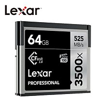 【Lexar®Professional 3500x CFast™ 2.0 】64G高速記憶卡