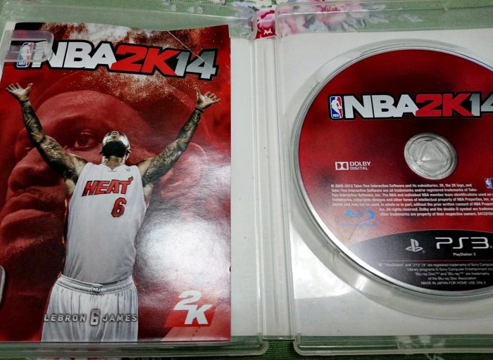 幸運小兔 PS3 NBA 2K14 中文版 美國職籃NBA PlayStation3