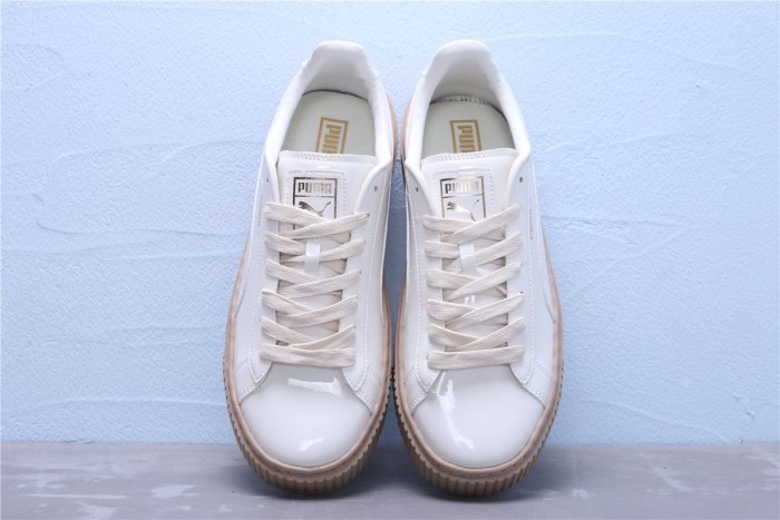 Puma Basket Platform Patent Wn's 米白 漆皮 休閒運動鞋 女鞋 363314-05