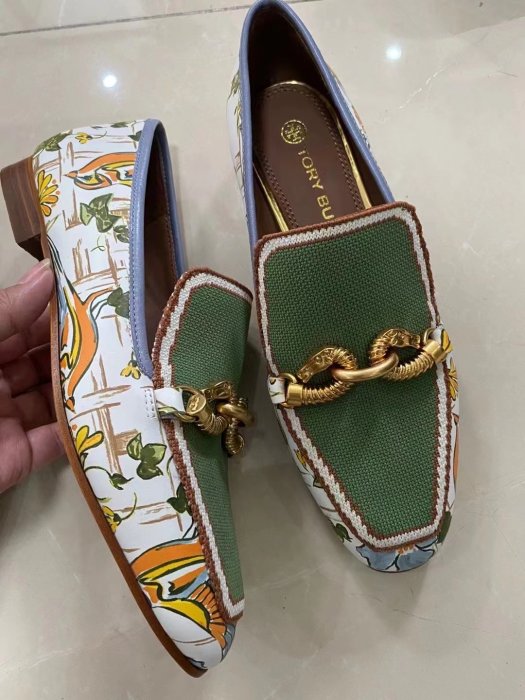 ╭☆包媽子店☆ TORY BURCH Jessa 20mm Loafers 真皮福樂鞋/懶人鞋((部份現貨))