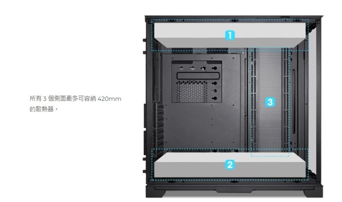 小白的生活工場*LIAN LI 聯力 O11 Dynamic EVO XL 電腦機殼(黑色)