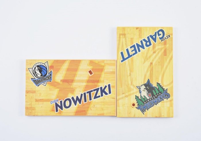 《玖隆蕭松和 挖寶網S》A倉 收藏 NBA DIRK NOWITZKI / KEVIN GARNETT 公仔 擺件 擺飾 共 2入(14029)