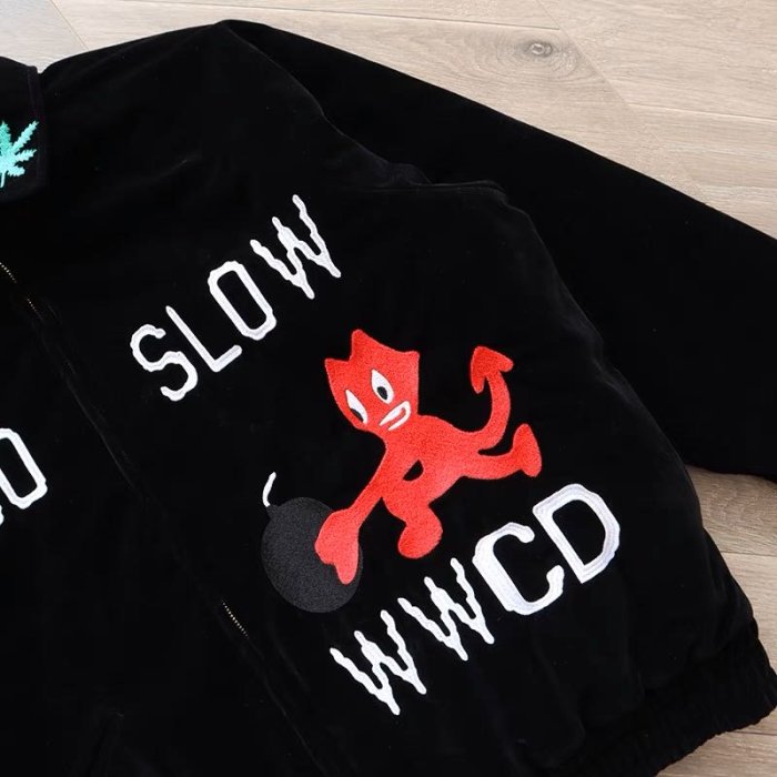 CPFM.XYZ too slow souvenir jacket 絨面刺繡重工紀念品夾克外套