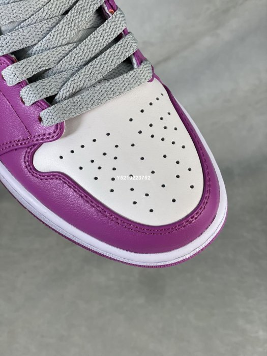 Nike Air Jordan 1 Mid Magenta  灰紫 高幫  跑步鞋 男女鞋 BQ6472-501