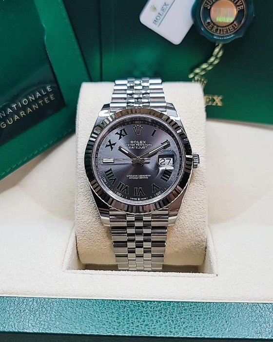 【預訂】♛Rolex126334灰綠羅 Wimbledon Dial溫布頓♛🔥Wimbledon Dial溫布頓面 綠羅馬綠色時標 舒適五株鍊 閃爍白金太陽圈