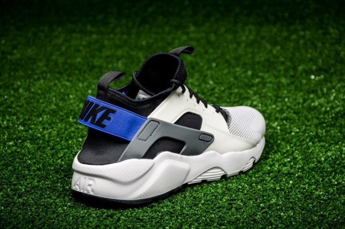 Nike Air Huarache Run Ultra Breathe 耐克“White/Racer Blue復古 武士慢跑鞋 819685-100 男