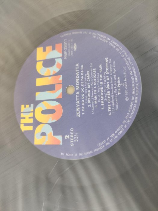 全店可刷卡 1980日版 the police Zenyatta Mondatta  西洋流行黑膠