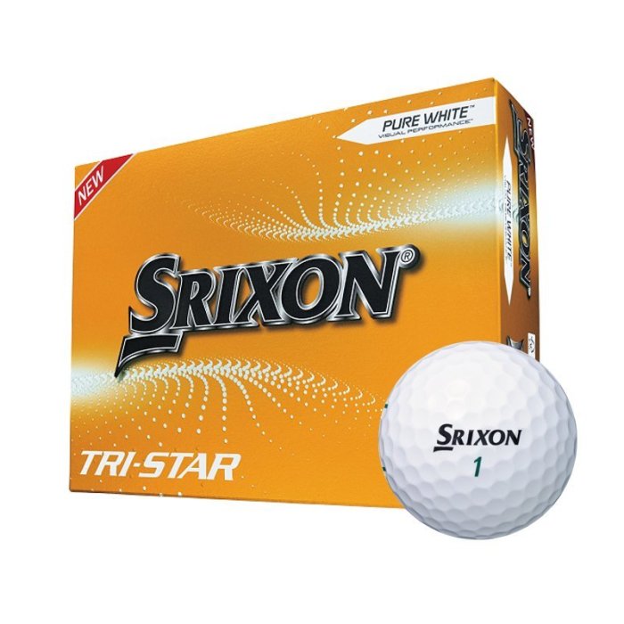 高爾夫球SRIXON TRI-STAR高爾夫球三層球盒裝球多層三層球可印LOGO