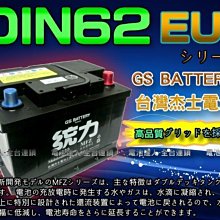 【電池達人】杰士 GS 統力 汽車電池 DIN62 適用55566 54421 FOCUS GOLF LUPO POLO