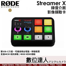 【數位達人】RODE Streamer X 錄音介面 影像擷取卡 視訊擷取卡／支援可變更新率／內建DSP／雙USB-C介面