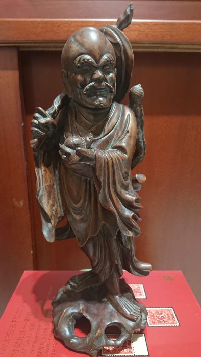 明代木雕菩提達摩像
