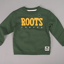 [P S]三號五樓 全新正品 Roots 童裝 圓領長T 大學T 小童 墨綠色(2-5T)