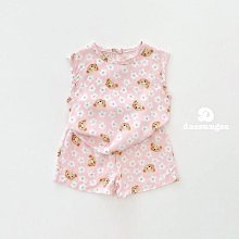 5~15 ♥套裝(핑크꽃곰돌이) DEASUNGSA-2 24夏季 DGS240416-062『韓爸有衣正韓國童裝』~預購