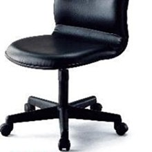 [ 家事達]台灣 【OA-Y182-8】 辦公椅(黑皮/PU泡棉) 特價 洽談椅 電腦椅