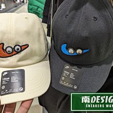 南🔥2024 1月 NIKE Club 棒球帽 遮陽 童帽 眼睛 卡通 黑FZ0831-010 白FZ0831-113