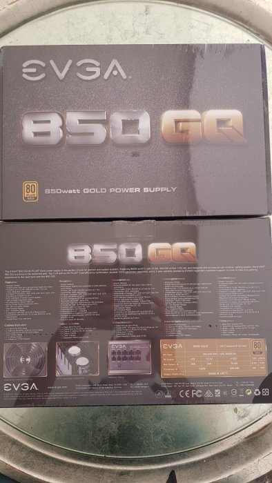 開發票五年保公司貨全新EVGA 850W GQ 80PLUS 80+ 金牌半模組 電源供應器 (650W 750W可參考