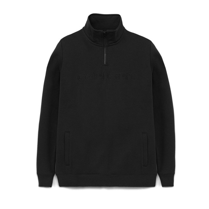 W plus Carhartt 19AW Team Script Half Zip Sweat Yahoo