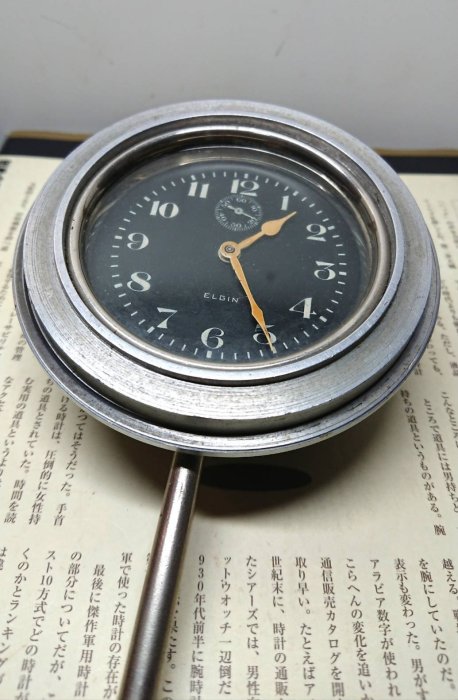 西風(((古董1920 年Elgin 8 日 汽車鐘)))