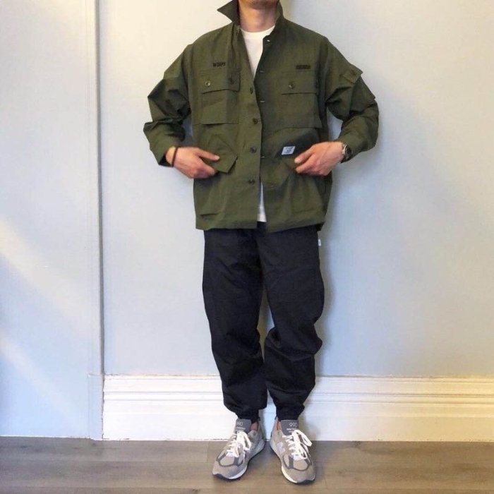 18SS Wtaps Jungle LS Shirt Copo Weather 四袋 軍襯衫 軍綠 軍裝 現貨 風衣 外套 buds