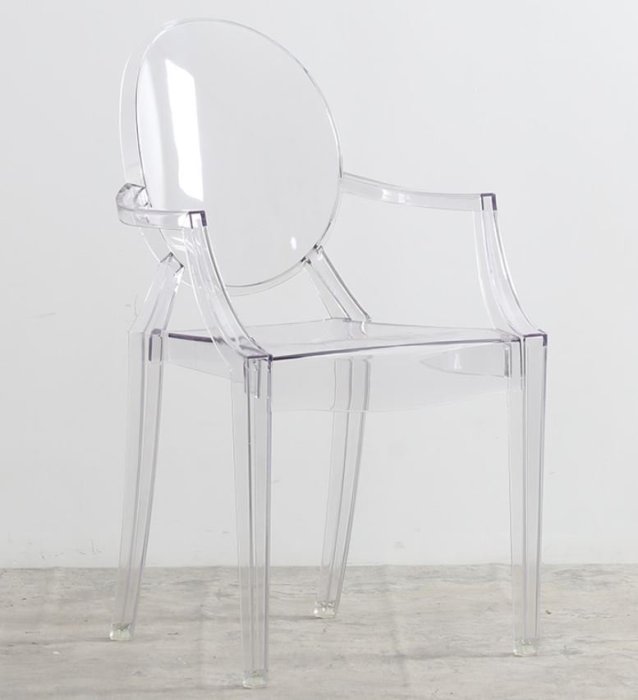 【找椅子】INS Philippe Starck Louis Ghost 網紅透明魔鬼椅--茶色及透明  出清價售完為止
