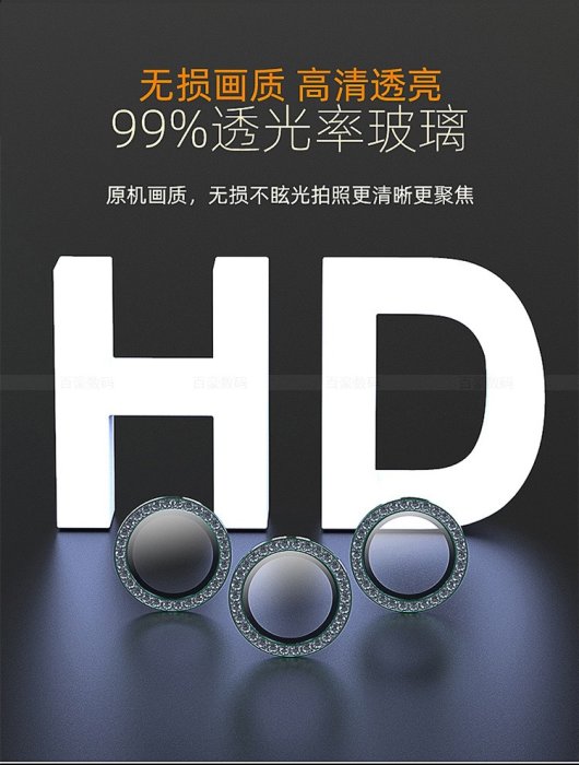 滿千免運  iPhone 12 Pro Max mini 苹果11 鑽石镜頭膜独立鹰眼盖金属  炫彩色❆心瑩有限公司❆