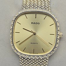 《寶萊精品》RADO 雷達金黃方圓型石英男士錶