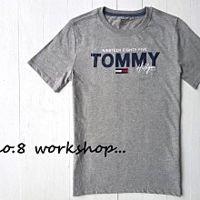 ☆【TH男生館】☆【TOMMY HILFIGER LOGO短袖T恤】☆【TOM005C6】青年版(L)