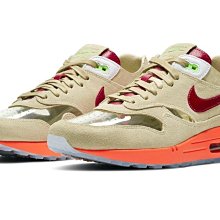 =CodE= NIKE AIR MAX 1 CLOT 3M反光麂皮慢跑鞋(卡其) DD1870-100 死亡之吻 長壽 荊棘 陳冠希