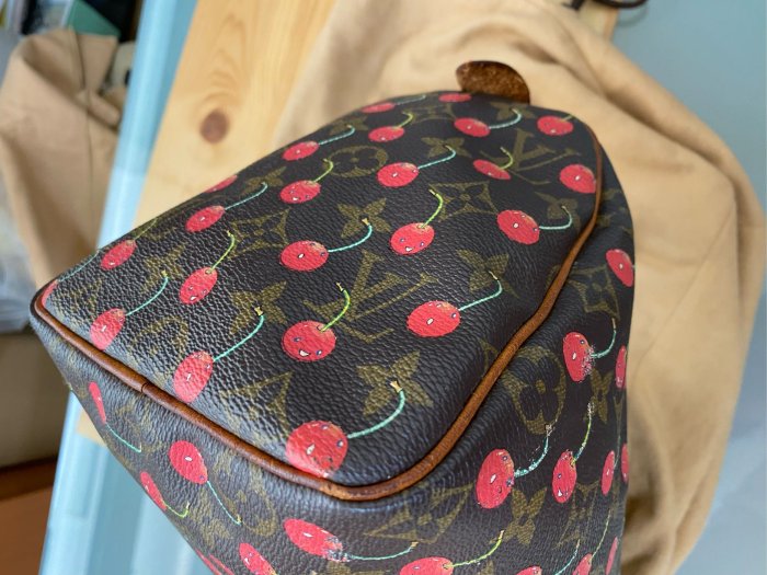 137❤️ LV LOUIS VUITTON Speedy 25 原花限量波士頓櫻桃包cherry手提