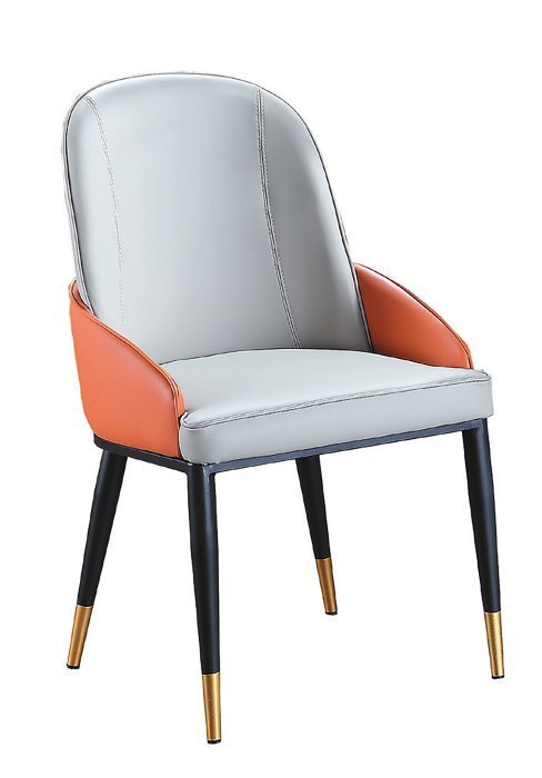 【DH】商品名稱《AH550》餐椅(雙色圖一)備有桔+淺灰色.綠+淺灰色.二色可選.主要地區免運費