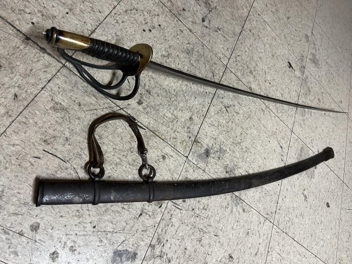 FINE, ORIGINAL, CAVALRY SABER AND SCABBARD